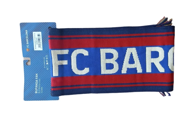szalik kibica fc-barcelona cor culer detal.webp